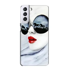 Чехол с картинкой Модные Девчонки Samsung Galaxy S21 (Любительница коней)