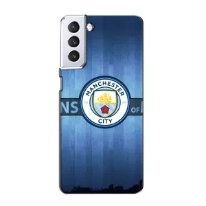 Силиконовые Чехлы принт Футбол на Samsung Galaxy S21 (ManCity)