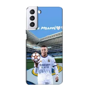 Чехол (TPU) с Футболистом на Samsung Galaxy S21 (Mbappe Real)