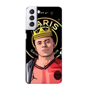 Чехол (TPU) с Футболистом на Samsung Galaxy S21 (Mbappe King)