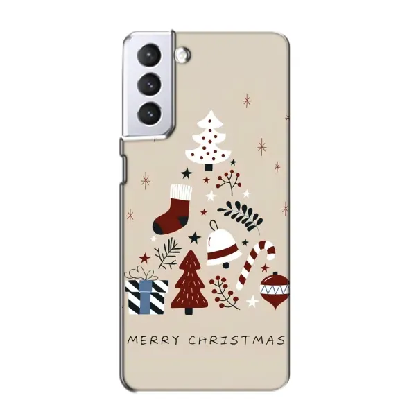 Чехол с рисунком «Merry Christmas» для Samsung Galaxy S21