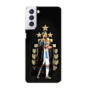 Чехлы Лео Месси Аргентина для Samsung Galaxy S21 (Месси король)