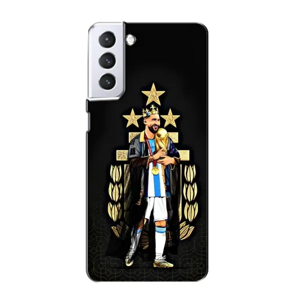 Чехол с рисунком «Месси король» для Samsung Galaxy S21 Чехол с рисунком «Месси король» для Samsung Galaxy S21