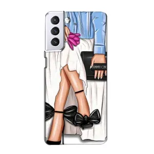 Силиконовый Чехол на Samsung Galaxy S21 с картинкой Стильных Девушек (Мода)