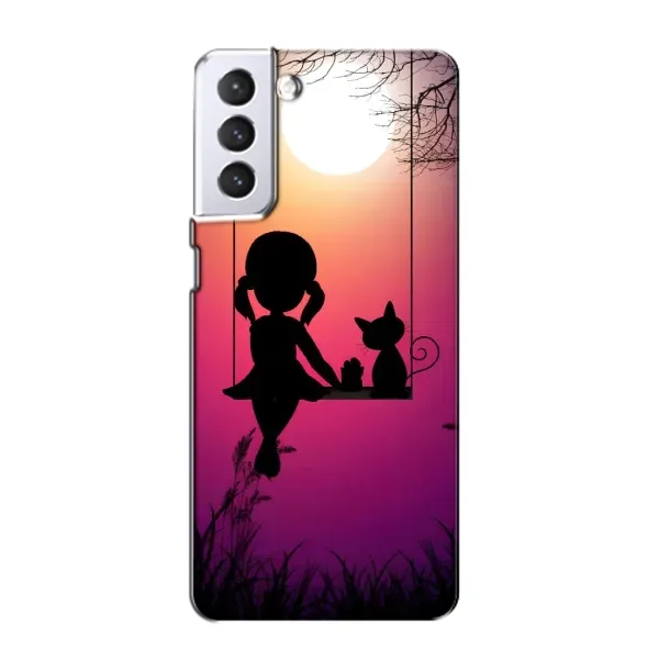 Чехол с рисунком «На качели» для Samsung Galaxy S21