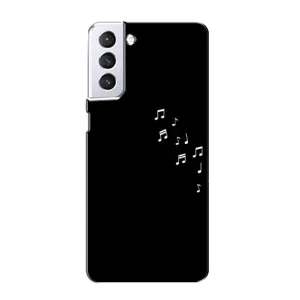 Чохол з картинками на чорному фоні для Samsung Galaxy S21 (Ноти)