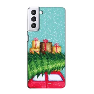 Чехол Новогодняя Елка на Samsung Galaxy S21 (Новогодние подарки)