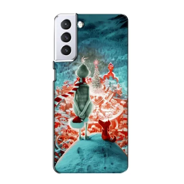 Чехол с рисунком «Новогодний Гринч» для Samsung Galaxy S21 Чехол с рисунком «Новогодний Гринч» для Samsung Galaxy S21