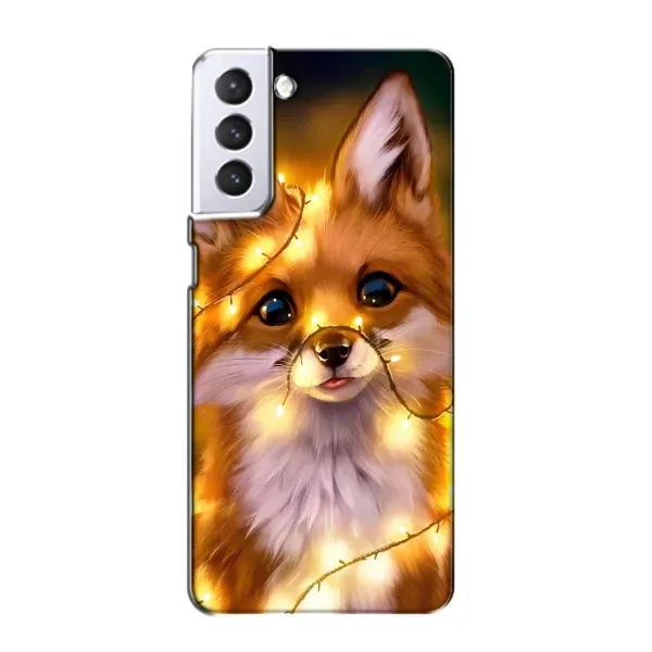 Чехол с рисунком «Новогодний лисенок» для Samsung Galaxy S21 Чехол с рисунком «Новогодний лисенок» для Samsung Galaxy S21