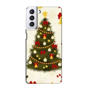 Чехол Новогодняя Елка на Samsung Galaxy S21 (Новогодний принт)
