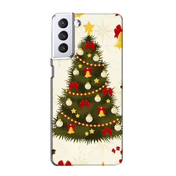 Чехол с рисунком «Новогодний принт» для Samsung Galaxy S21