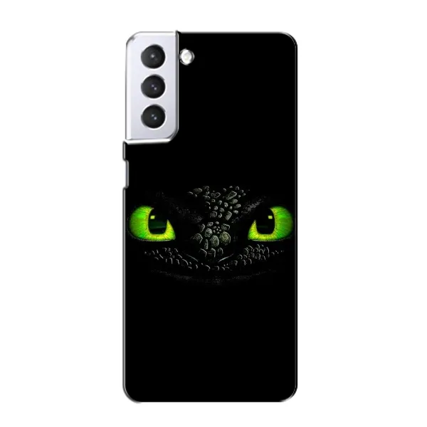Чехол с рисунком «Глаза Беззубика» для Samsung Galaxy S21 Чехол с рисунком «Глаза Беззубика» для Samsung Galaxy S21