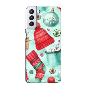 Чехол Санта Клаус для Samsung Galaxy S21 (Одежда)