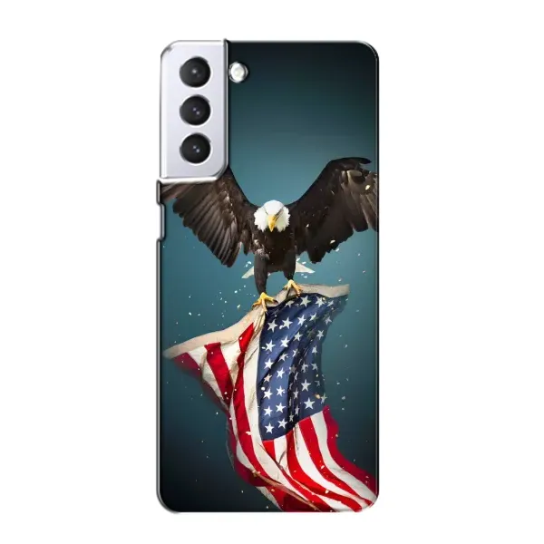 Чехол с рисунком «Орел и флаг» для Samsung Galaxy S21 Чехол с рисунком «Орел и флаг» для Samsung Galaxy S21