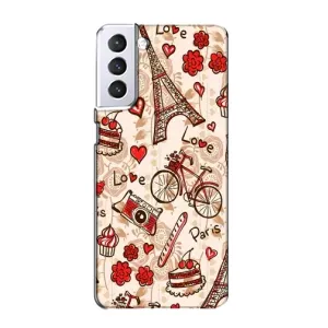 Чехол с Эйфелевой башней на Samsung Galaxy S21 (Париж мечта)