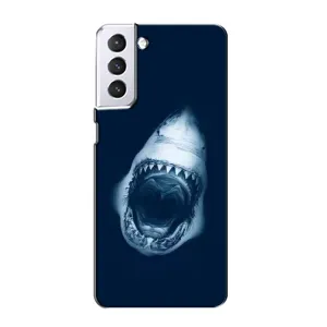 Силіконовий бампер з картинкою звірів для Samsung Galaxy S21 (Пащу Акули)