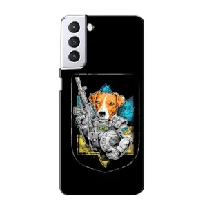 Чехол с принтом для Samsung Galaxy S21 (Патрон Воин)