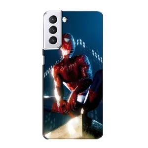 Чехол Супергерой Человека Паука на Samsung Galaxy S21 (Паук на доме)