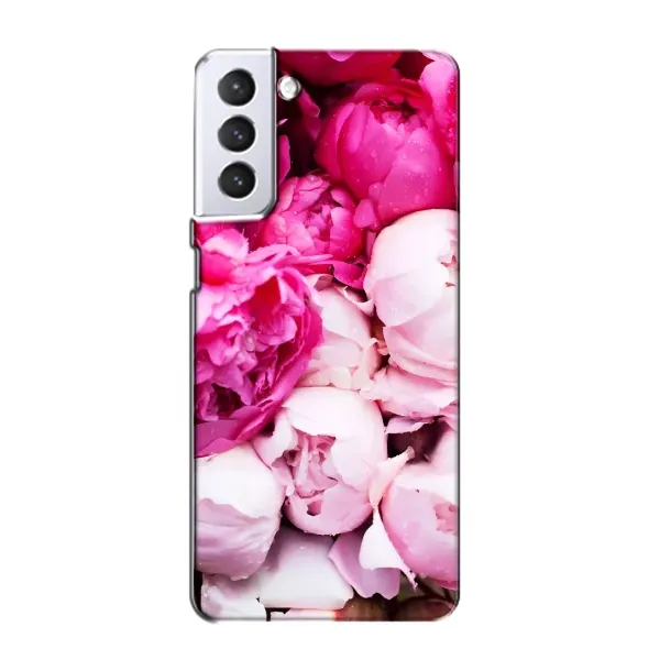 Чехол с рисунком «Пионы» для Samsung Galaxy S21 Чехол с рисунком «Пионы» для Samsung Galaxy S21