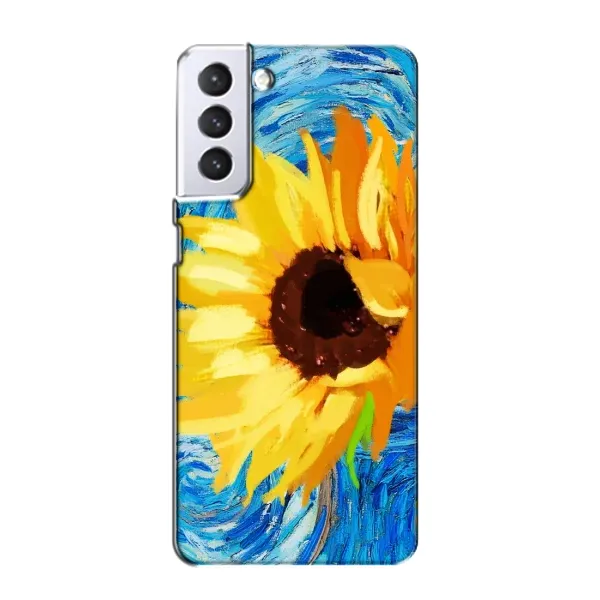 Чехол с рисунком «Подсолнух цветок» для Samsung Galaxy S21 Чехол с рисунком «Подсолнух цветок» для Samsung Galaxy S21