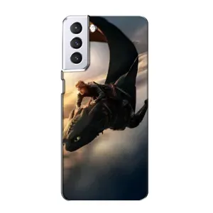 Чехол дракон Беззубик для Samsung Galaxy S21 (Полет Беззубика)