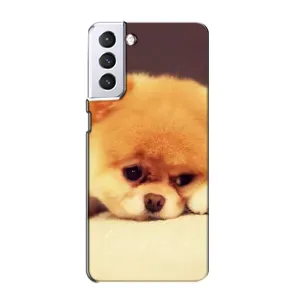 Чехол (ТПУ) Милые собачки для Samsung Galaxy S21 (Померанский шпиц)