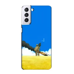 Чехлы на военную тематику для Samsung Galaxy S21 (Попадание)