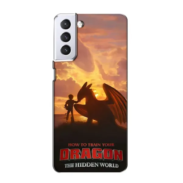 Чехол с рисунком «Постер Беззубика» для Samsung Galaxy S21 Чехол с рисунком «Постер Беззубика» для Samsung Galaxy S21