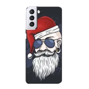 Чехол Санта Клаус для Samsung Galaxy S21 (Рождественский МЕН)