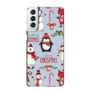 Чехол Санта Клаус для Samsung Galaxy S21 (Рождественский)