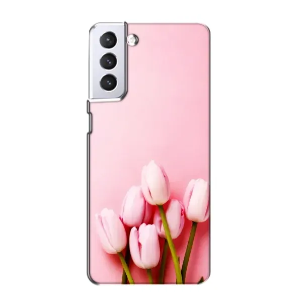 Чехол с рисунком «Розовые тюльпаны» для Samsung Galaxy S21 Чехол с рисунком «Розовые тюльпаны» для Samsung Galaxy S21