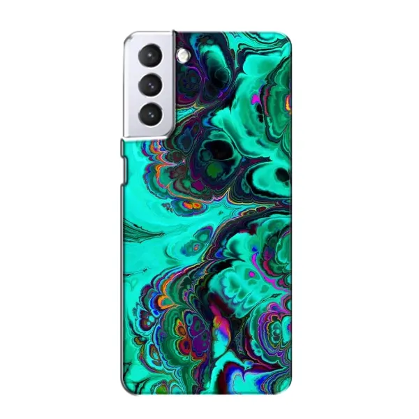 Чехол с рисунком «Салатный мрамор» для Samsung Galaxy S21 Чехол с рисунком «Салатный мрамор» для Samsung Galaxy S21