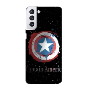 Чехол с Щитом Капитана Америки на Samsung Galaxy S21 (Щит Капитана)