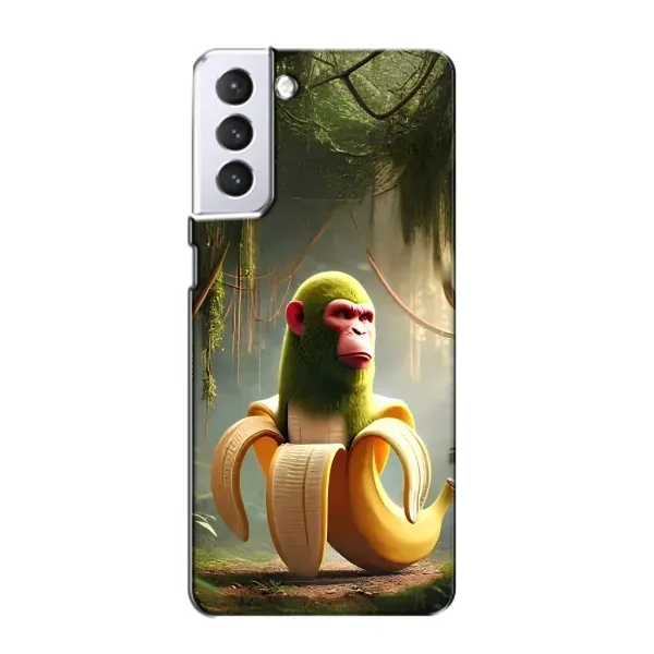 Чехол с рисунком «Шимпанзини бананини» для Samsung Galaxy S21 Чехол с рисунком «Шимпанзини бананини» для Samsung Galaxy S21