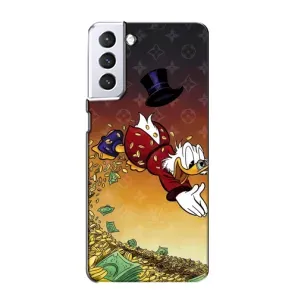 Силиконовый чехол для Samsung Galaxy S21 (Скрудж Луи Виттон)
