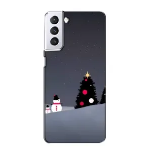 Чехлы на Новый Год Samsung Galaxy S21 (Снеговички)