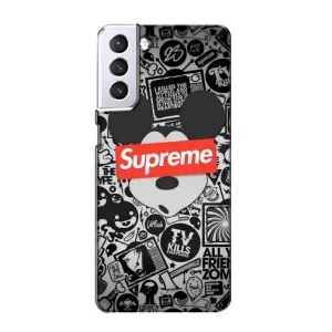 Чехол с Брендами одежды на Самсунг С21 (Supreme Маус)