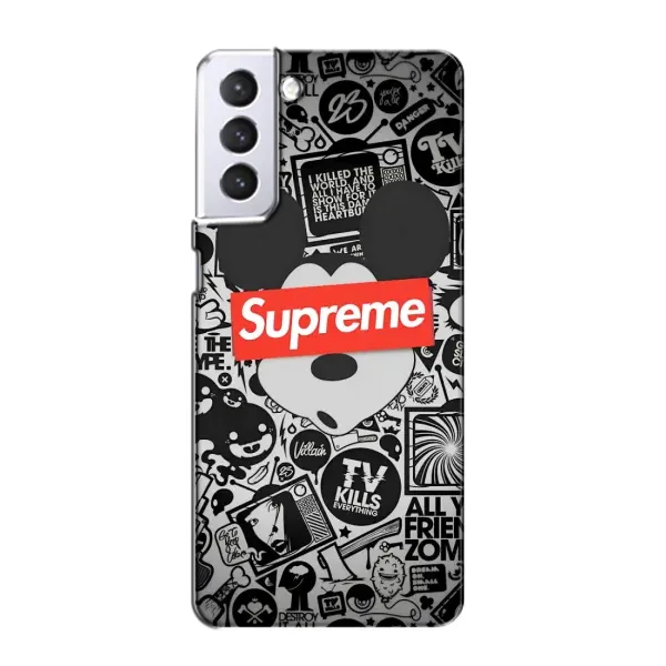 Чехол с рисунком «Supreme Маус» для Samsung Galaxy S21