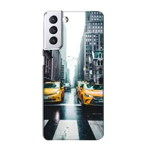 Силиконовый бампер (Работники) на Samsung Galaxy S21 (Такси)