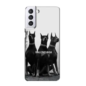 Чехол ДОБЕРМАН для Samsung Galaxy S21 (Три добермана)
