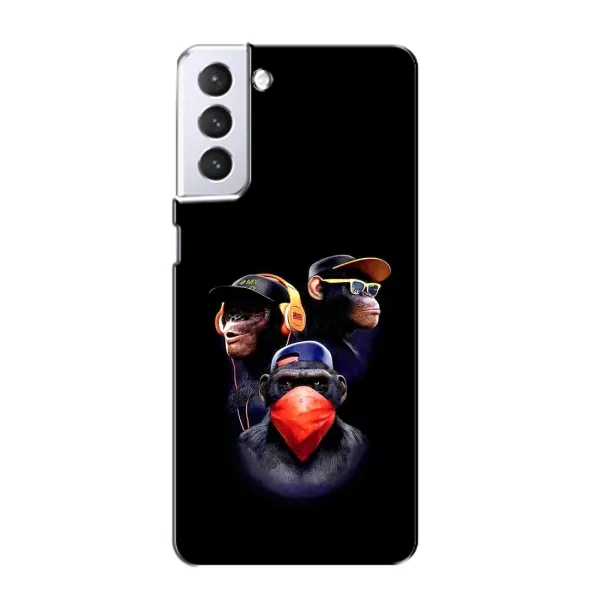 Чехол с рисунком «Три обезьяны» для Samsung Galaxy S21