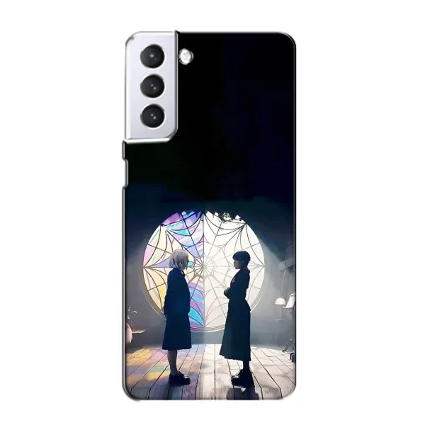 Чехол с рисунком «Уэнсдей и Энди» для Samsung Galaxy S21 Чехол с рисунком «Уэнсдей и Энди» для Samsung Galaxy S21