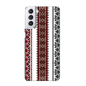 Силиконовый Чехол на Samsung Galaxy S21 с картинкой Вышиванки (Вышиваночки)
