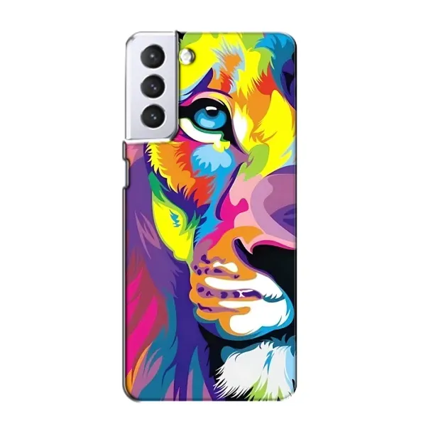 Чехол с рисунком «Яркий Лев» для Samsung Galaxy S21