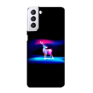 Силіконовий бампер з картинкою звірів для Samsung Galaxy S21 (Яскравий олень)