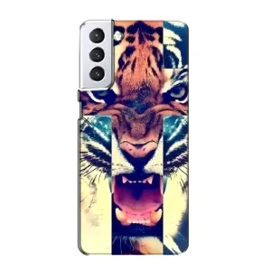 Чохли з зображенням різних тварин на Samsung Galaxy S21 (Яскравий Тигр)