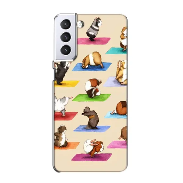 Чехол с рисунком «Ёга свинок» для Samsung Galaxy S21 Чехол с рисунком «Ёга свинок» для Samsung Galaxy S21