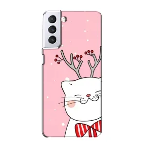 Чохол на тематику: Коти для Samsung Galaxy S21 (Зимовий кіт)