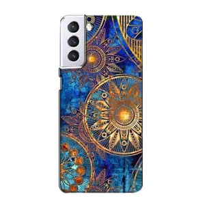 Чохли з сенсом на Samsung Galaxy S21 (Золоті узори)