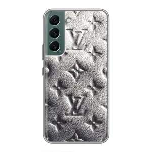 Текстурный Чехол Louis Vuitton для Самсунг Галакси С22 Плюс (Бежевый ЛВ)